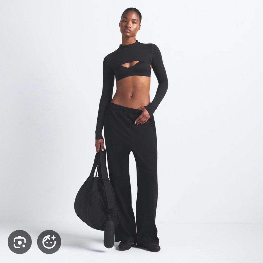 NWOT Nike x Skims Matte Tricot Side Snap Pant - Picture 3 of 7